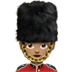 💂🏽‍♀️ woman guard: medium skin tone display on Apple